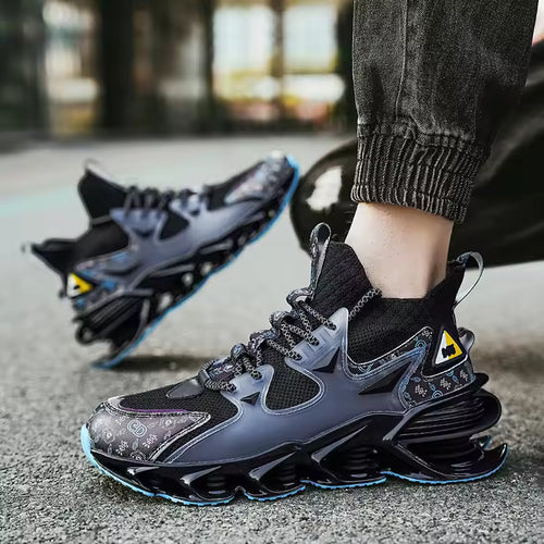 Futuristic Chunky Sole Running Sneakers